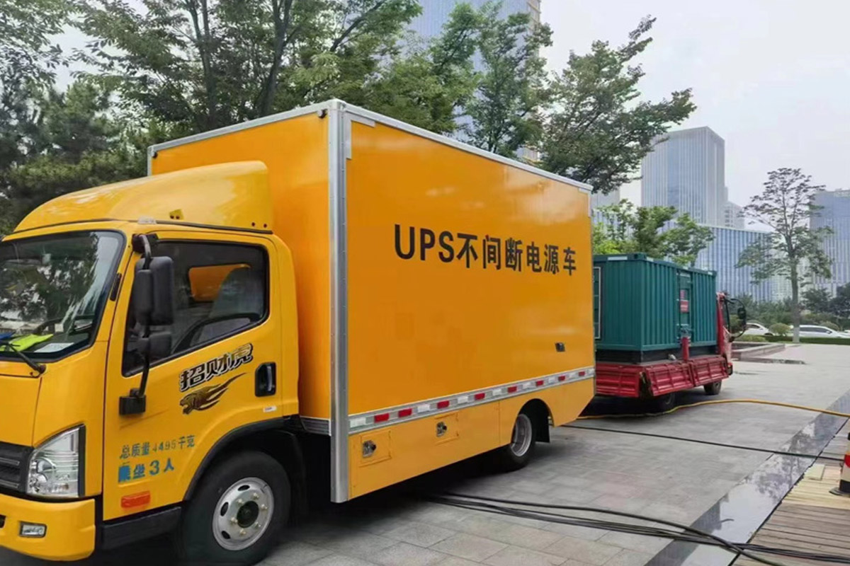 王下乡发电机租赁施工现场