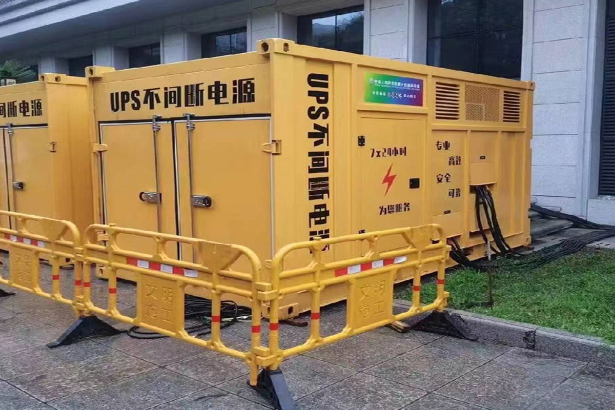 王下乡发电机租赁施工现场